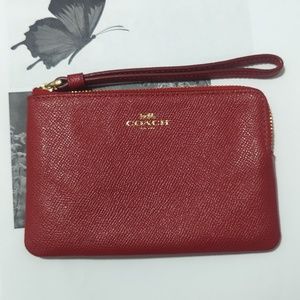 Coach Corner Zip Wristlet